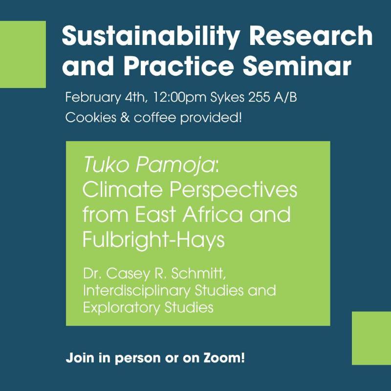2-4 Sustainability Research and Practice Seminar Flyer