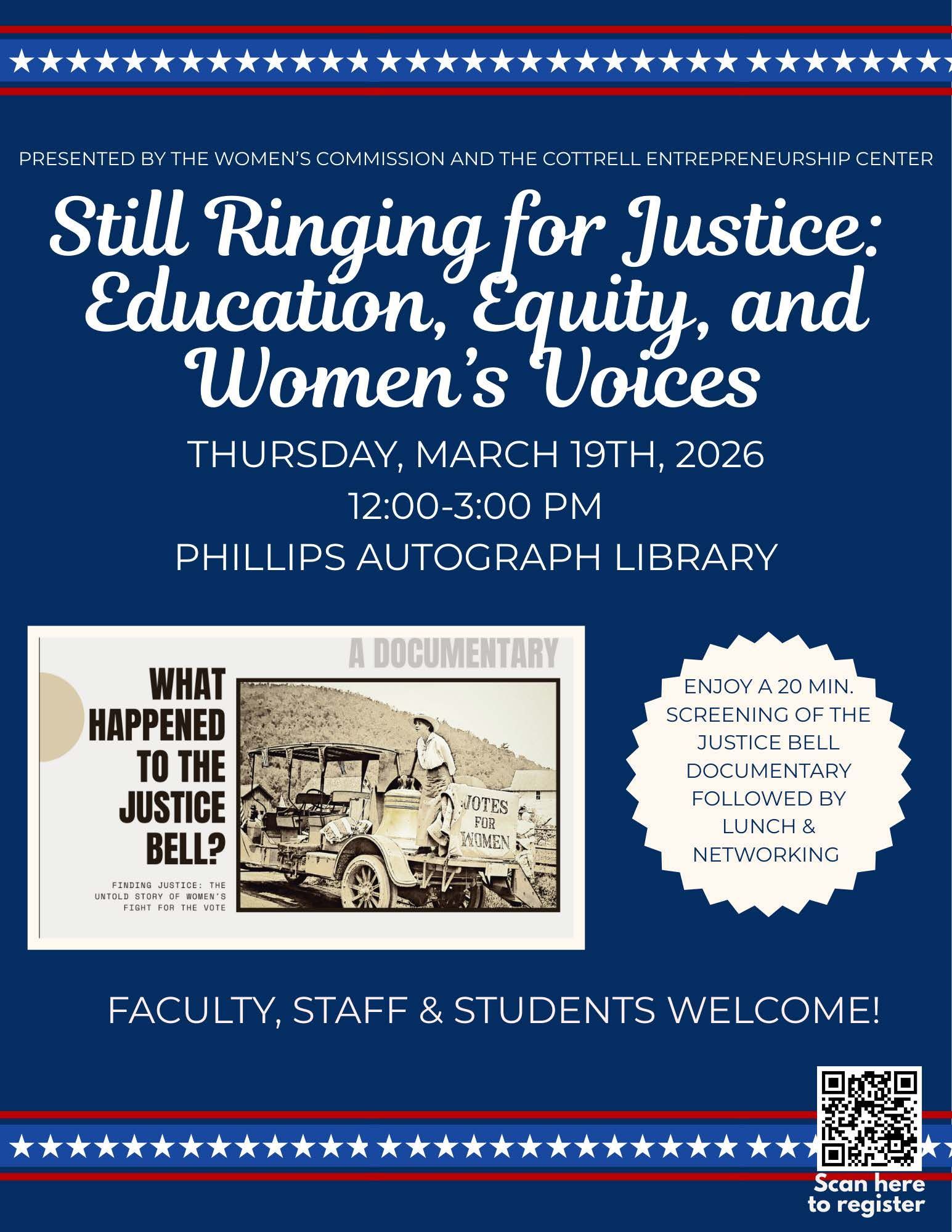 Still Ringing for Justice: Education, Equity & Women's Voices