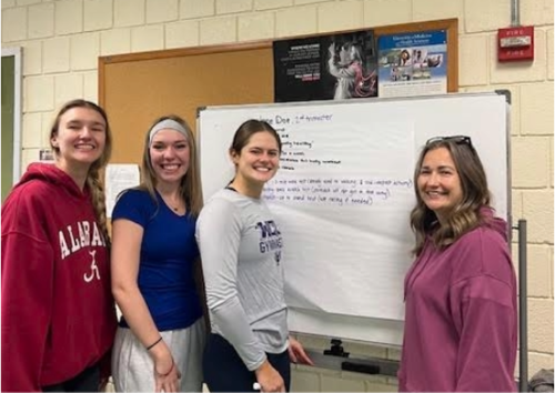 Melissa Reed and students