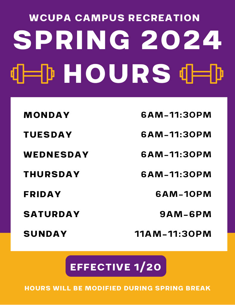 Spring 2024 Hours