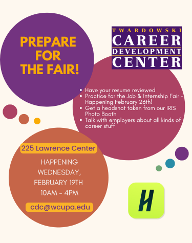 Prepare for the Fair! Wednesday February 19th 10am - 4pm 225 Lawrence Center