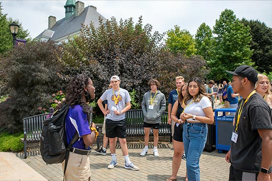 Student group tour