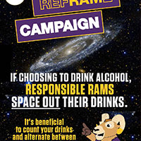 If choosing to drink alcohol, responsible rams space out their drinks. It's beneficial to count your drinks and alternate between water and alcohol.