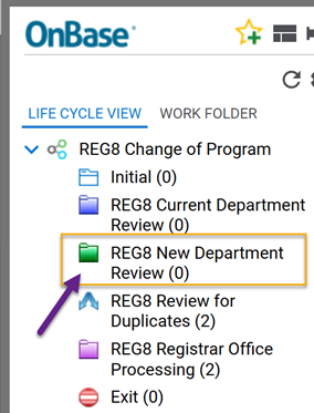 New Department Review of Change/Remove Major/Minor/Certificate Request 5