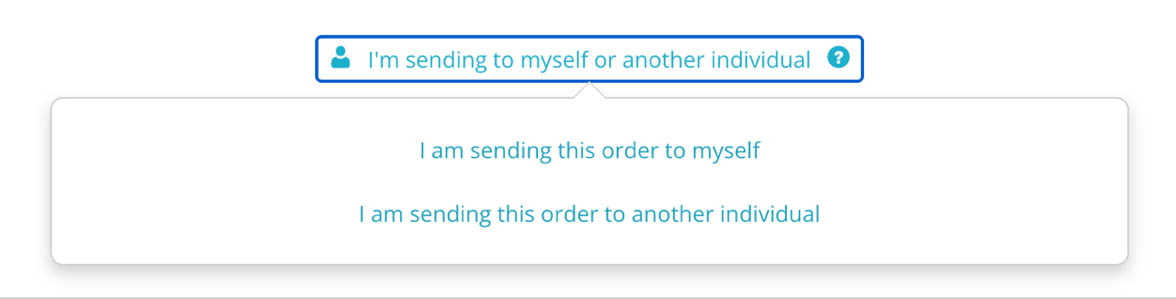 Set Delivery Destination screen