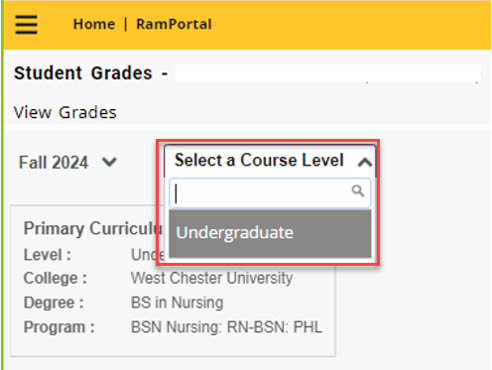Select a course level