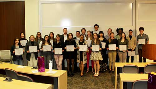 COLLEGE'S OUTSTANDING STUDENTS HONORED