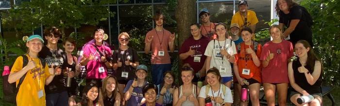 volunteers at south campus garden