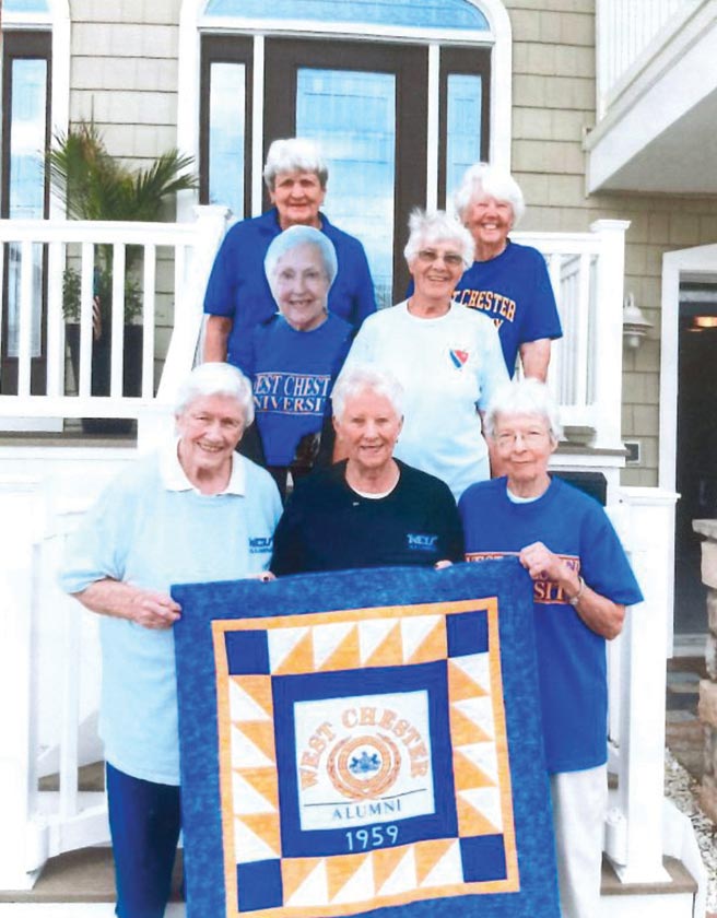 Top (L-R): Carolyn Helbig Hatt, Gail Y. Brown; Middle (L-R): Betty Papale Fitzgerald, Sally Hollinger Dunkle; Bottom (L-R): Ellie Crowley Pileggi, Betty Haws Slaveski, Audrey Berger Smoyer.