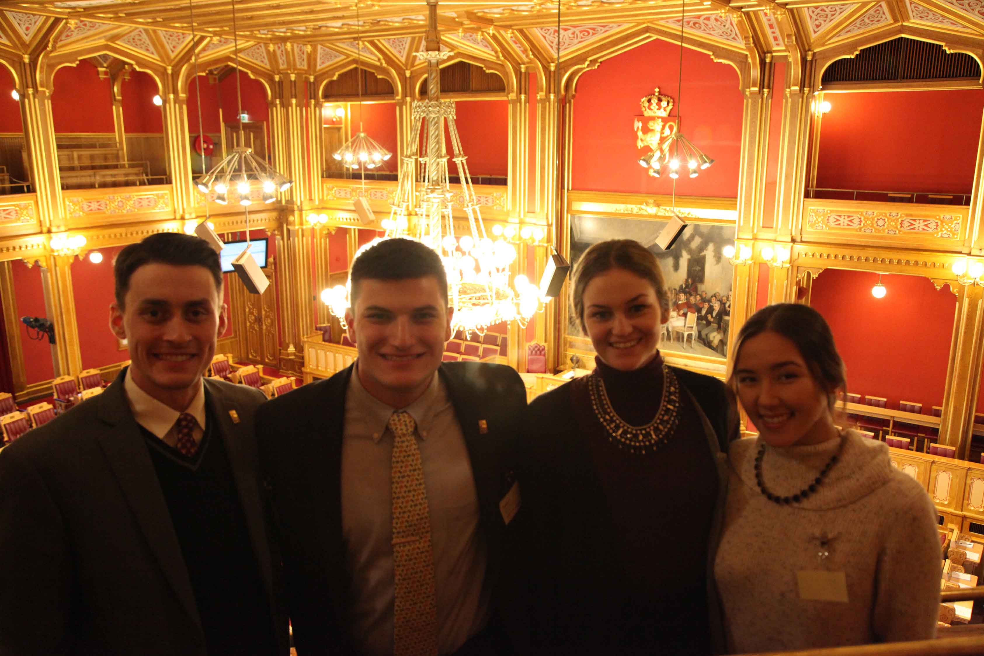 group inside the Storting building