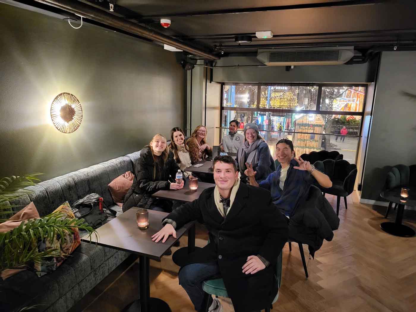 Group sitting at table