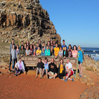 Group at the beach