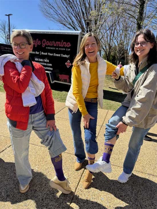 Denise Meikle with her daughters