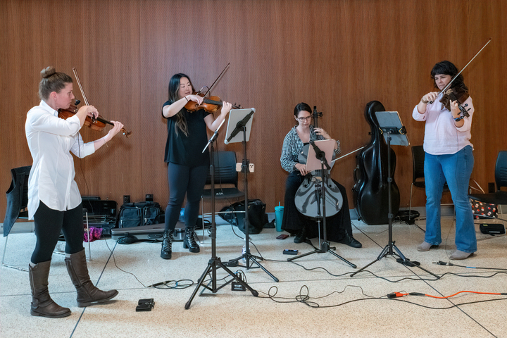 The Mill Race Collective string quartet