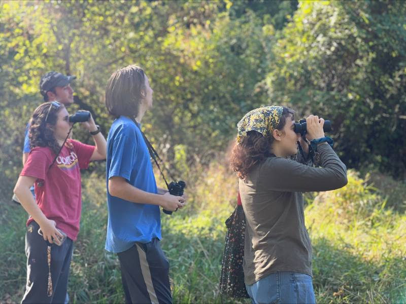 Students at the 2024 Birding Stationary