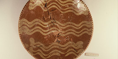 redware plate