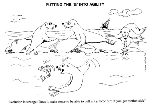 Evolution is strange! Does it make sense to be able to pull a 5g forcue to turn if you get motion sick?