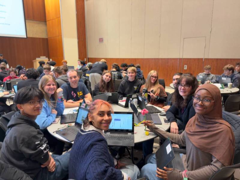 Students participants and teachers HackWCU 2025