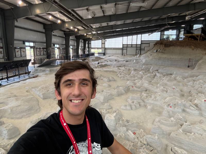Luke Jackson, Paleotologist at fossil site. 