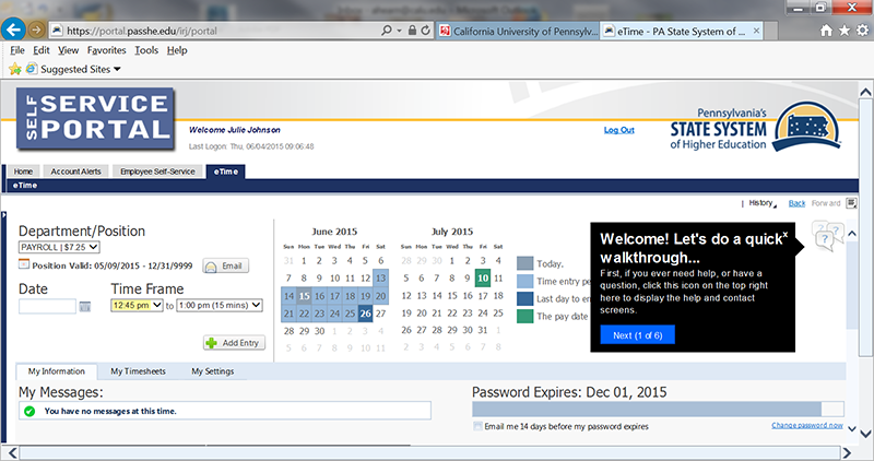 E-Time Calendar. In the 'Date' textbox, choose the date. In the dropdowns following "time frame" choose the starting time and then in the next dropdown, the ending time.