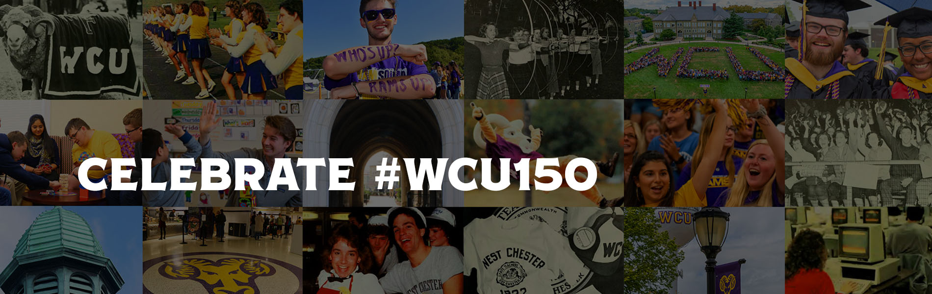 Celebrating WCU 150 collage